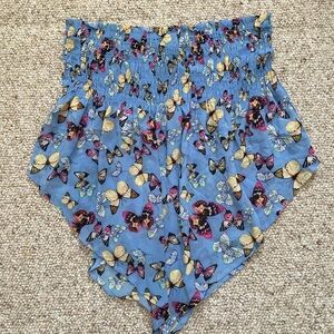 Wild Fable Blue Butterfly Print Tube Top!